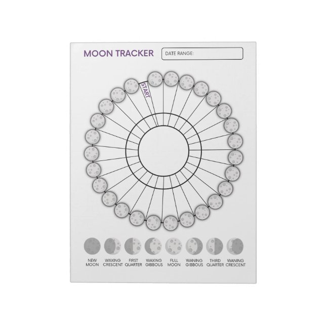 Bloc-note Moon Tracker (Tourné)