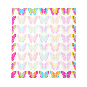 Bloc-note Motif à papillon arc-en-ciel mignon