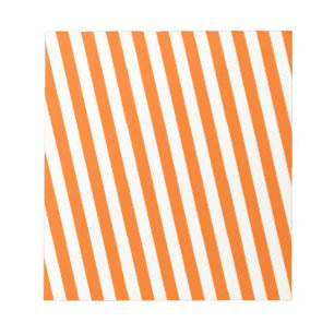 Bloc-note Motif à rayures orange rétro