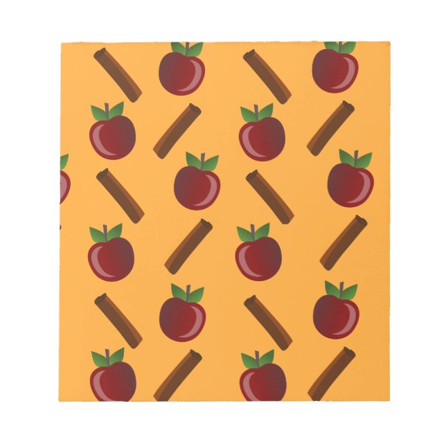 Bloc-note Motif Apple Cinnamon (Devant)