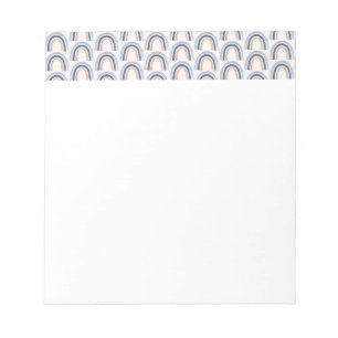 Bloc-note Motif Boho bleu et arc-en-ciel de pêche