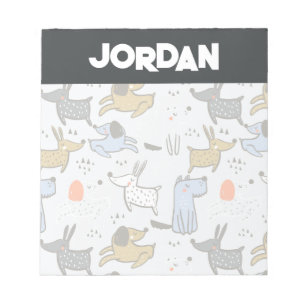Bloc-note Motif chien mignon Doodle