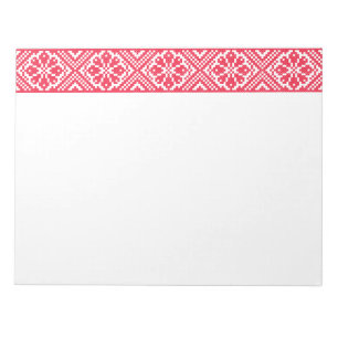 Bloc-note Motif croix rouge