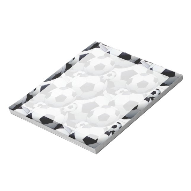 Bloc-note Motif de balle de football (Tourné)