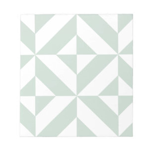 Bloc-note Motif de cube géométrique cool Mint