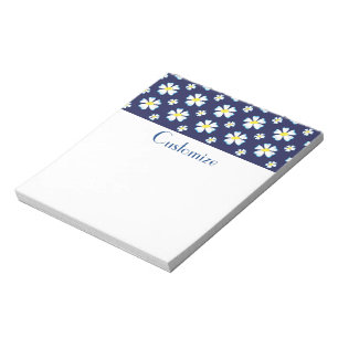 Bloc-note Motif de fleurs blanches Thunder_Cove