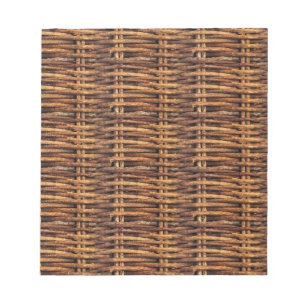 Bloc-note Motif de panier d'osier