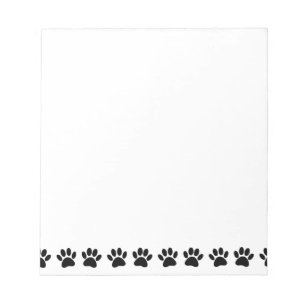 Bloc-note Motif de patte de chien pour animal de compagnie