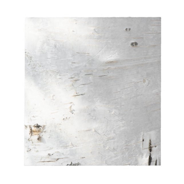 Bloc-note Motif d'écorce de bouleau (Devant)