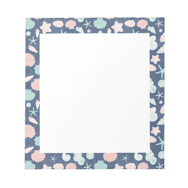 Bloc-note motif des coquillages (Devant)