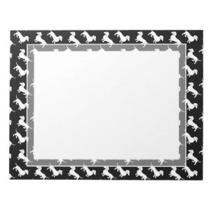 Bloc-note Motif fait sur commande de teckel de couleur