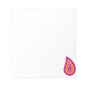 Bloc-note Motif Floral Boho Rose
