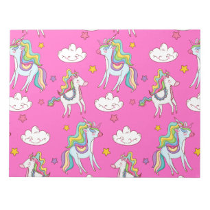 Bloc-note Motif Funny Unicorn mignonne