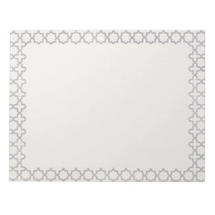Bloc-note Motif géométrique beige islamique