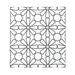 Bloc-note Motif géométrique islamique Design arabe
