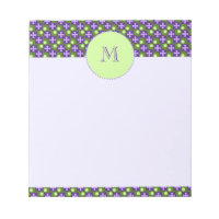 Motif géométrique moderne, tons vert & violet