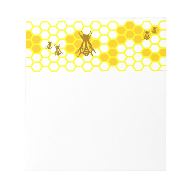 Bloc-note Motif Honey Bee Honeypeb (Devant)