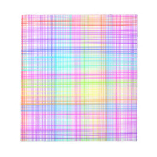 Bloc-note Motif Plaid coloré