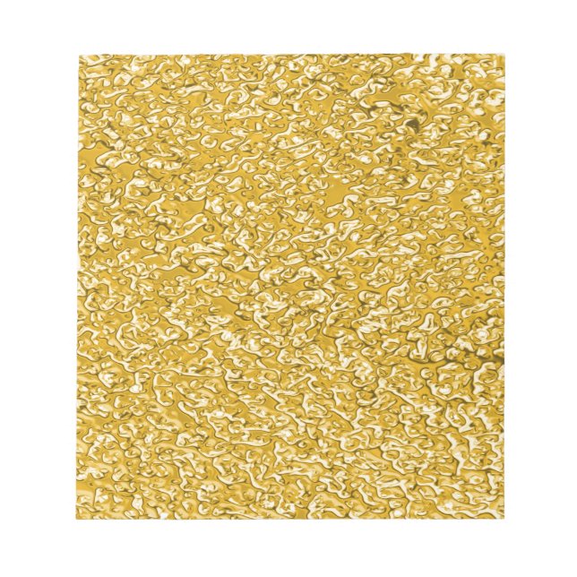Bloc-note Motif PURE GOLD Splatter + votre texte (Devant)