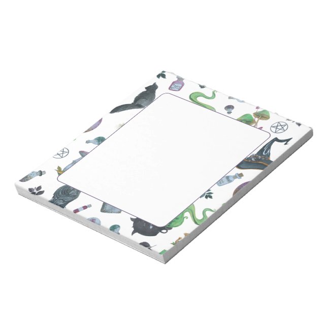 Bloc-note Motif sorcière éffrayant (Tourné)