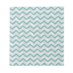 Bloc-note Motif turquoise et Crystal Zigzag