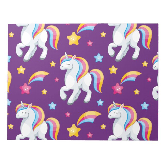 Bloc-note Motif Unicorn Magique Cheval mignon (Devant)