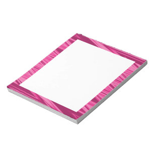 Bloc-note Motif zigzag en nuances de rose