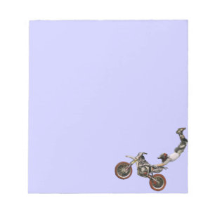 Bloc-note motocross bleu
