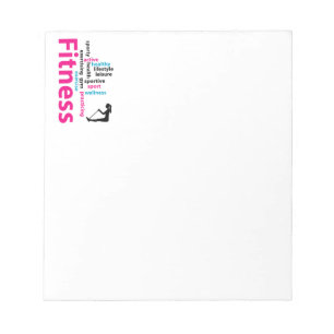 Bloc-note Mots fitness
