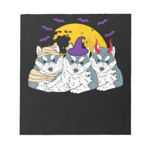 Bloc-note Mummy witch siberian husky dog assolé