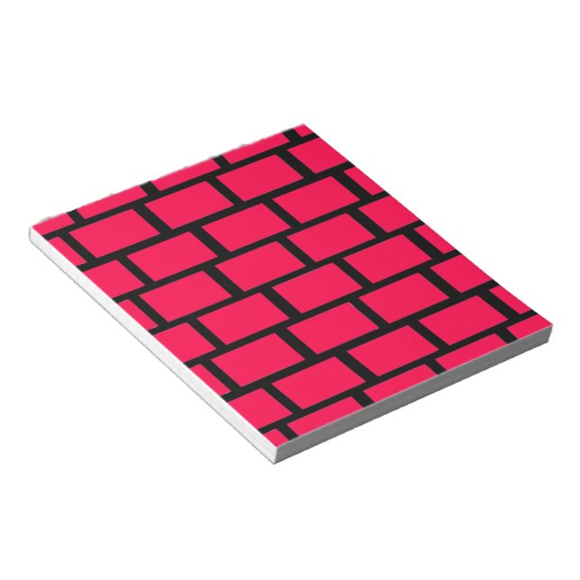 BLOC-NOTE MUR EN BRIQUE ROUGE (Incliné)