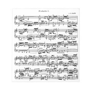 Bloc-note Musique de feuille par Bach