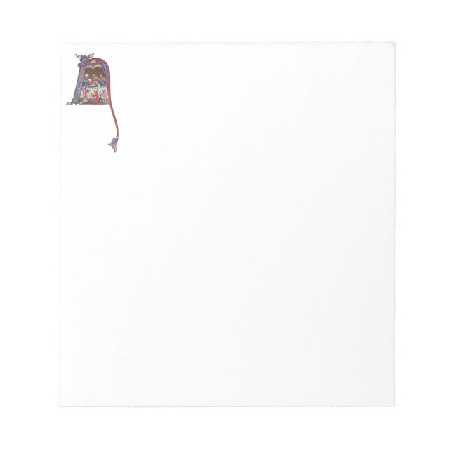 Bloc-note N initial éclairé (Devant)