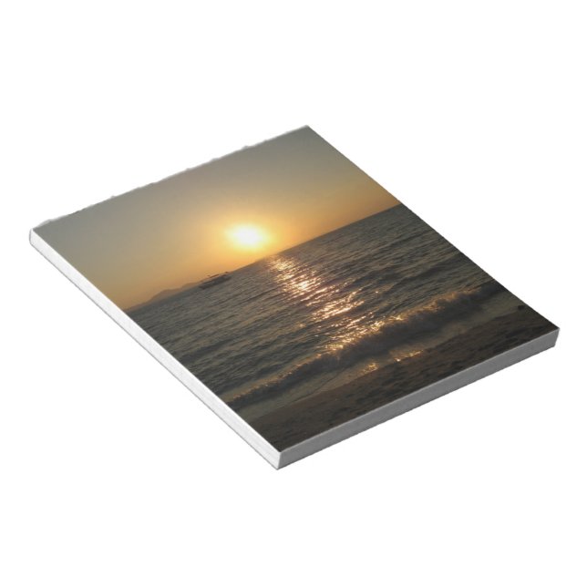 Bloc-note Naklua Beach Sunset .. Pattaya, Chonburi, Thaïland (Incliné)