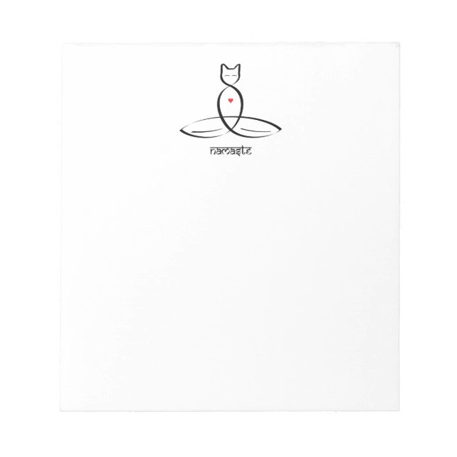 Bloc-note Namaste - Texte de style sanskrit. (Devant)