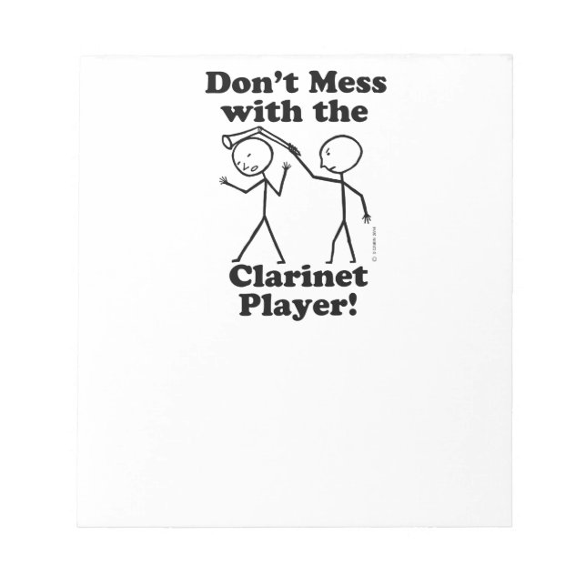 Bloc-note Ne vous mêlez pas du lecteur Clarinet (Devant)