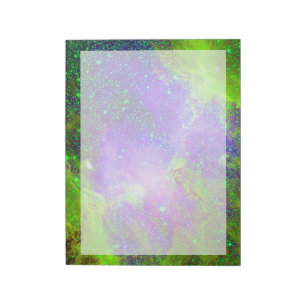 Bloc-note Nébuleuse de galaxie imaginaire image de l'espace,