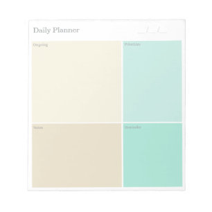 Bloc-note Nettoyage personnalisé Minimaliste Quotidien Beige
