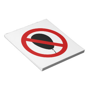 Bloc-note NO Balloon ⚠ Thai Sign ⚠