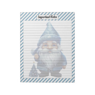 Bloc-note Noël bleu Cutie