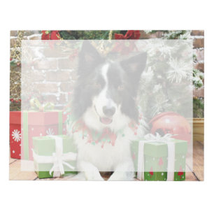 Bloc-note Noël - Collie frontalière - Jessup