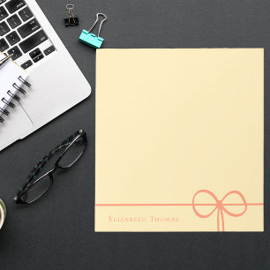Bloc-note Nœud élégant moderne minimaliste stylé