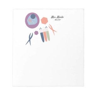 Bloc-note Nom de script de cellule de classe de biologie