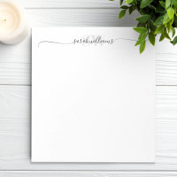 Nom de script élégant chic moderne monogramme