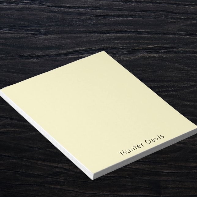 Bloc-note Nom jaune citron (Créateur téléchargé)