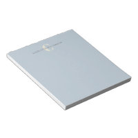 Nom monogramme élégant Bleu clair chic