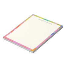 Nom personnalisé bordure abstraite rose élégante