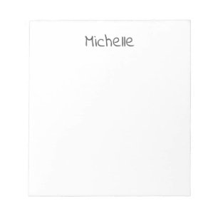 Bloc-note Nom propre minimaliste moderne professionnel