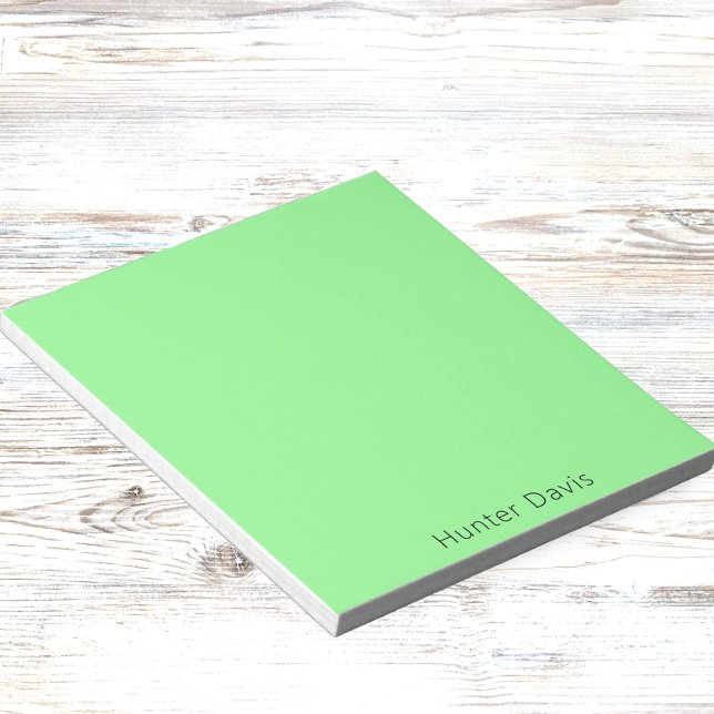 Bloc-note Nom vert menthe (Créateur téléchargé)
