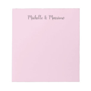 Bloc-note Noms de couple classiques professionnels uniques